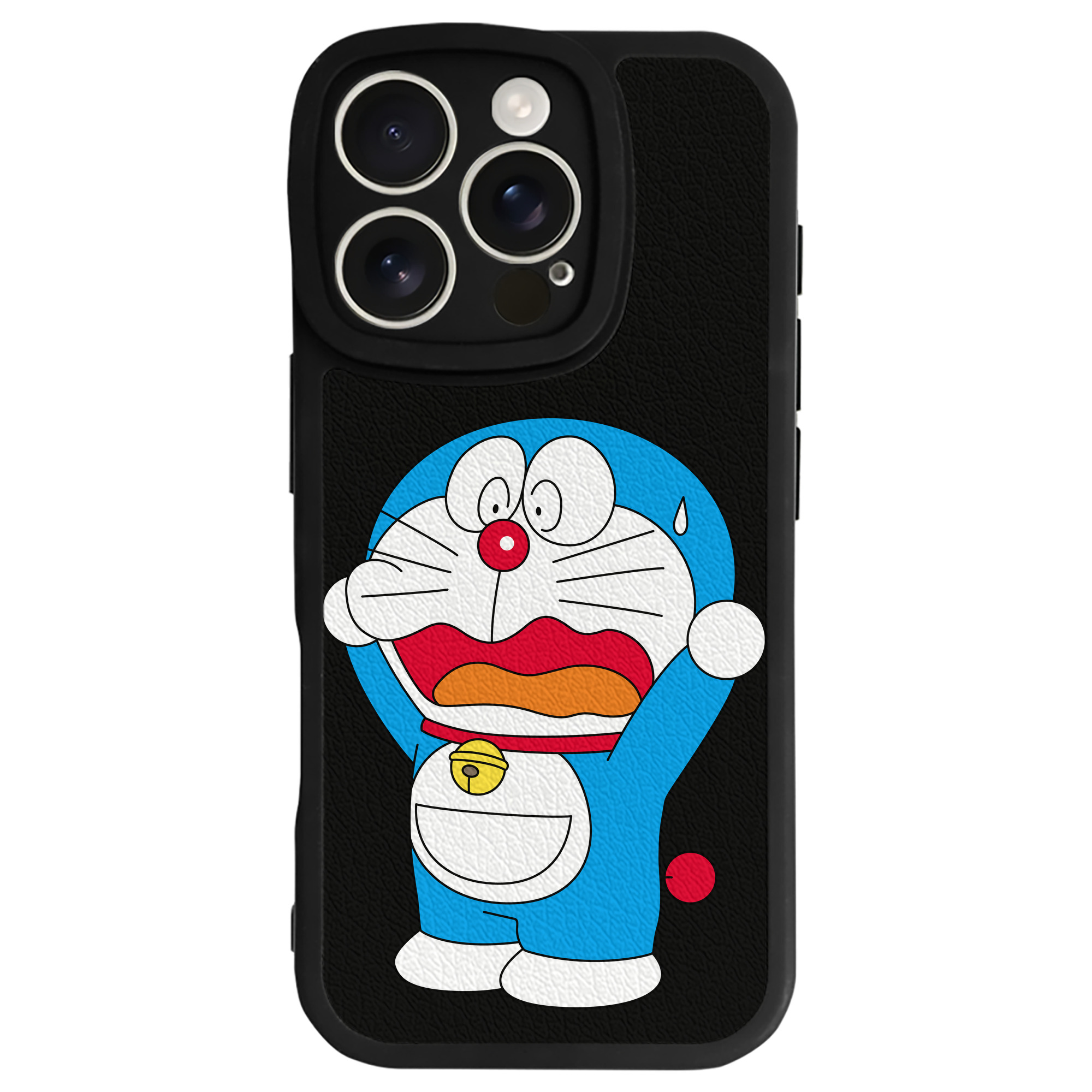 （画像用） ドラえもん Doraemon 【iPhone 16シリーズ対応】シリコンスマホケース（レザー調） 材質：シリコン